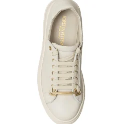 Loretta Pettinari Baskets|Sneakers en Cuir Grega écrues