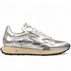 Moa Concept Baskets|Sneakers en Cuir Hype deluxe argentées