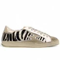 Moa Concept Baskets|Sneakers en Cuir Iconic Deluxe zèbre