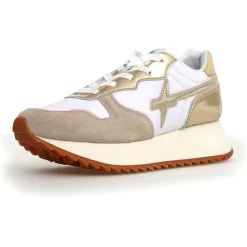 W6YZ Baskets|Sneakers en Cuir Jet beiges