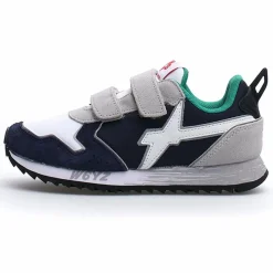 W6YZ Baskets|Sneakers en Cuir Jet marine/blanc