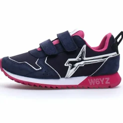 W6YZ Baskets|Sneakers en Cuir Jet marine