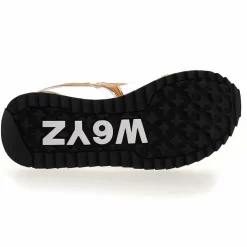 W6YZ Baskets|Sneakers en Cuir Kis blanc/doré