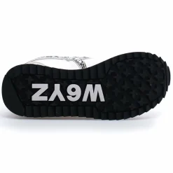 W6YZ Baskets|Sneakers en Cuir Kis blanc/beige/léopard