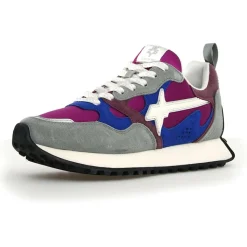 W6YZ Baskets|Sneakers en Cuir Loop bleues