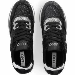 Liu-Jo Baskets|Sneakers en Cuir Louise noires/gris