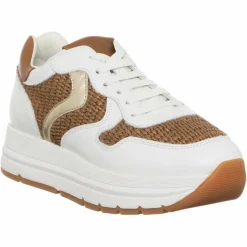Voile Blanche Baskets|Sneakers en Cuir Maran blanc/marron