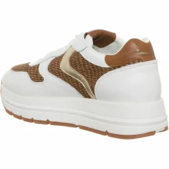 Voile Blanche Baskets|Sneakers en Cuir Maran blanc/marron