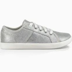 Ugg Baskets|Sneakers en Cuir métallisé Irvin argentées