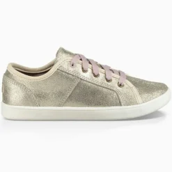 Ugg Baskets|Sneakers en Cuir métallisé Irvin dorées