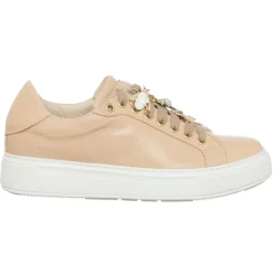 Loretta Pettinari Baskets|Sneakers en Cuir Nea saumon/beige