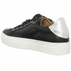 Loretta Pettinari Baskets|Sneakers en Cuir Neila noires - Plateforme 3.5 cm