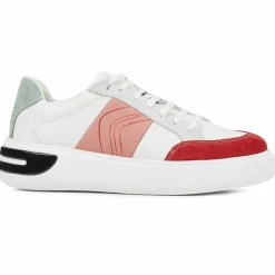 Geox Baskets|Sneakers en Cuir Ottaya blanc/multicolore