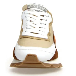Voile Blanche Baskets|Sneakers en Cuir Pixie blanc/cognac/noir