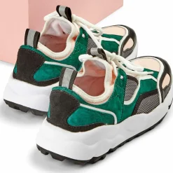 Cosmoparis Baskets|Sneakers en Cuir Popi vertes