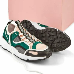 Cosmoparis Baskets|Sneakers en Cuir Popi vertes