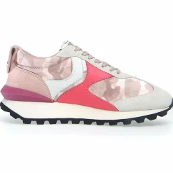 Voile Blanche Baskets|Sneakers en Cuir Qwark blanc/rose