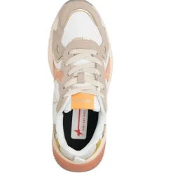 W6YZ Baskets|Sneakers en Cuir Sarah beiges