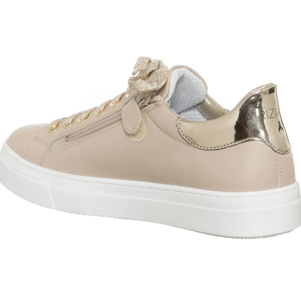 Patrizia Pepe Baskets|Sneakers en Cuir Serafina beiges