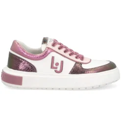 Liu-Jo Baskets|Sneakers en Cuir Sona blanc/rose