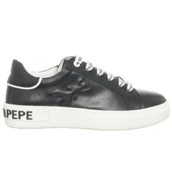 Patrizia Pepe Baskets|Sneakers en Cuir Soprasa noir/blanc