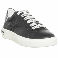 Patrizia Pepe Baskets|Sneakers en Cuir Soprasa noir/blanc