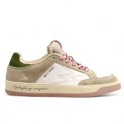 Moa Concept Baskets|Sneakers en Cuir Squad rose