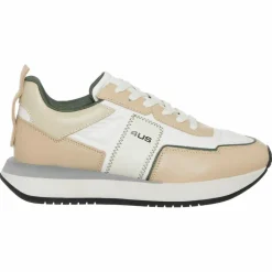 Cesare Paciotti 4Us Baskets|Sneakers en Cuir Susan blanc/beige