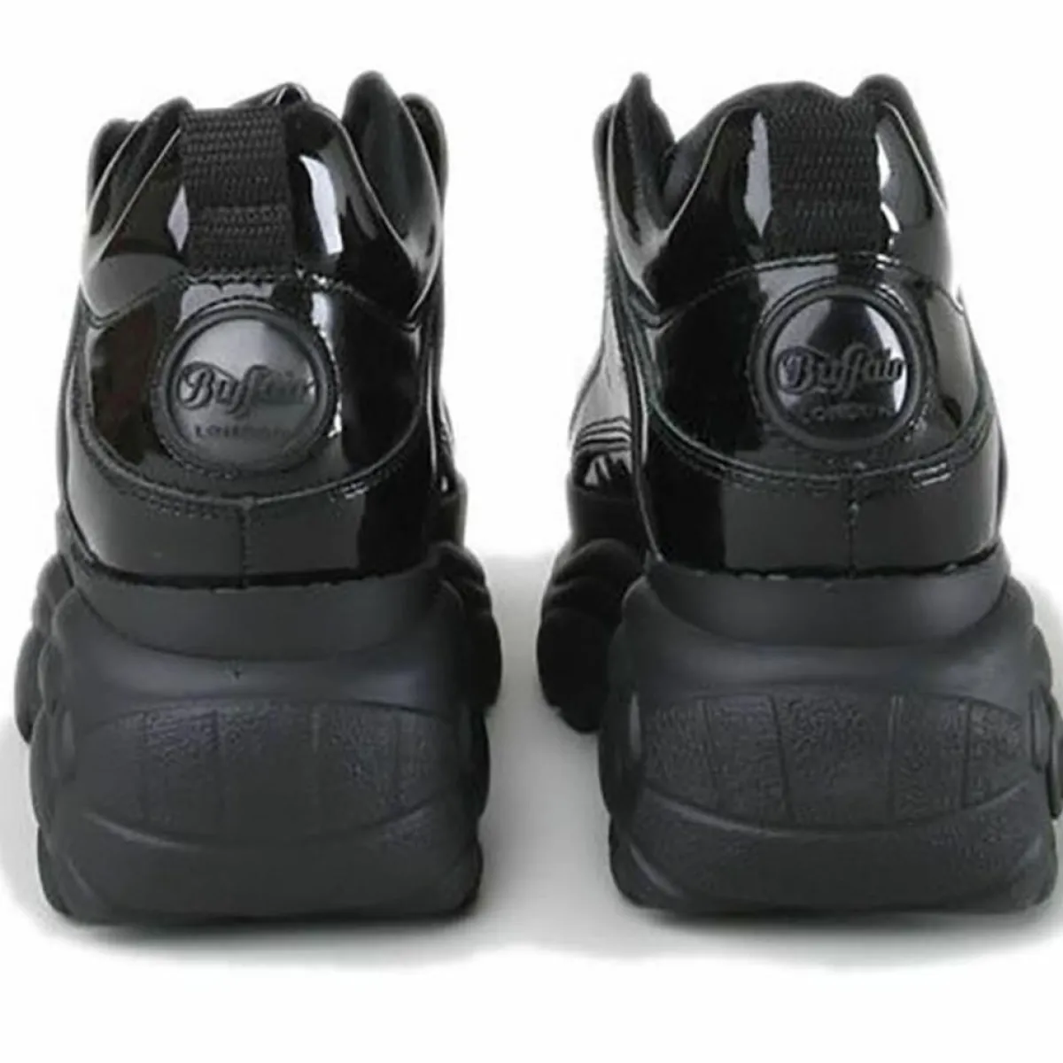 Buffalo Baskets|Sneakers en Cuir Verni noires