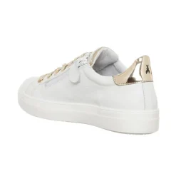 Patrizia Pepe Baskets|Sneakers en Cuir Voda blanc/doré