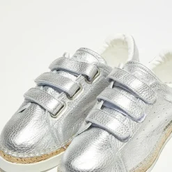 Canal Saint Martin Baskets|Sneakers en Cuir Wonder argentées