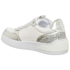 Blugirl Blumarine Baskets|Sneakers en Cuir Wow blanc/argenté
