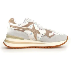 W6YZ Baskets|Sneakers en Cuir Yak beiges