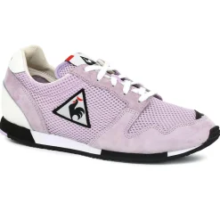 Le Coq Sportif Baskets|Sneakers en Mesh & Velours de Cuir Made in France Race orchidée
