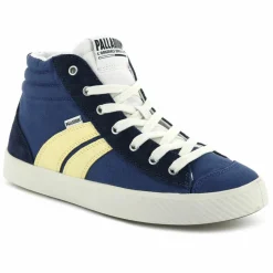 Palladium Baskets|Sneakers en Toile Pallaphoenix Cuff Rto bleu/jaune