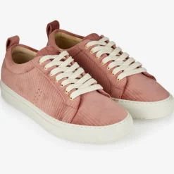 M. Moustache Baskets|Sneakers en Velours côtelé Lea roses