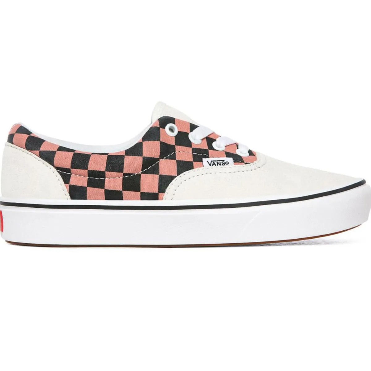 Vans Baskets|Sneakers en Velours de Cuir & Toile Mixed Media ComfyCush Era blanc/rose/jaune/noir