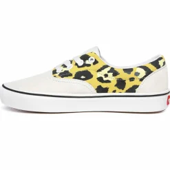 Vans Baskets|Sneakers en Velours de Cuir & Toile Mixed Media ComfyCush Era blanc/rose/jaune/noir