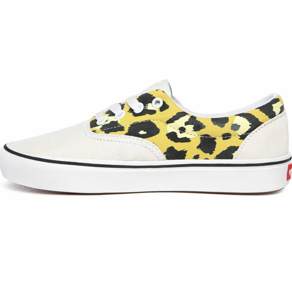 Vans Baskets|Sneakers en Velours de Cuir & Toile Mixed Media ComfyCush Era blanc/rose/jaune/noir