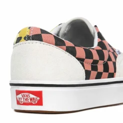 Vans Baskets|Sneakers en Velours de Cuir & Toile Mixed Media ComfyCush Era blanc/rose/jaune/noir