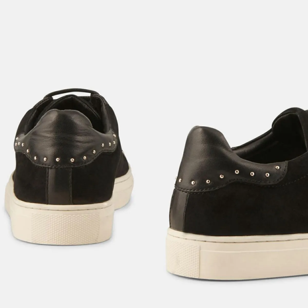 Minelli Baskets|Sneakers en Velours de Cuir Clara noires