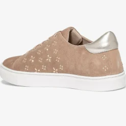 Bocage Baskets|Sneakers en Velours de Cuir à motifs Lauraine nude