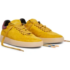 Barracuda Baskets|Sneakers en Velours de cuir Isabella jaunes