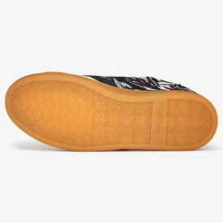 Mellow Yellow Baskets|Sneakers Fatilde en Toile rose/vert