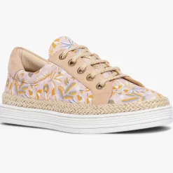 Bocage Baskets|Sneakers Loris imprimées pêche