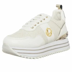 Loretta by Loretta Baskets|Sneakers Lurex blanc/doré