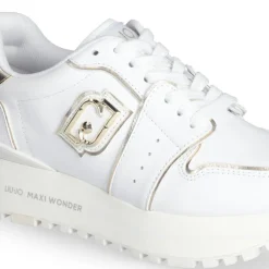 Liu-Jo Baskets|Sneakers Maxi Wonder Blanches Or Clairs