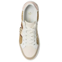 CafèNoir Baskets|Sneakers Plato blanc/doré