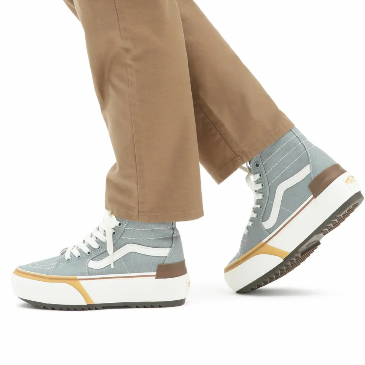 Vans Baskets|Sneakers SK8-Hi Tapered Stacked grises