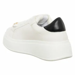 Loretta by Loretta Baskets|Sneakers Sona blanc/noir - Plateforme 5 cm